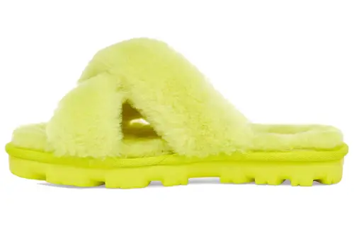 UGG Fuzzette Yellow Slippers Women's