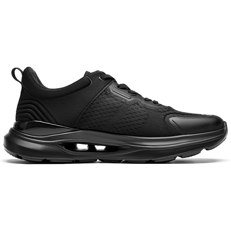 ROBERTA DI CAMERINO Fabric Height Increasing Breathable Low top Running Shoes Men’s Black