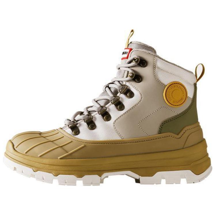 HUNTER Cushioning Slip Resistant Cushioning Slip Resistant High top Mountaineering Shoes Women’s White Gray Green