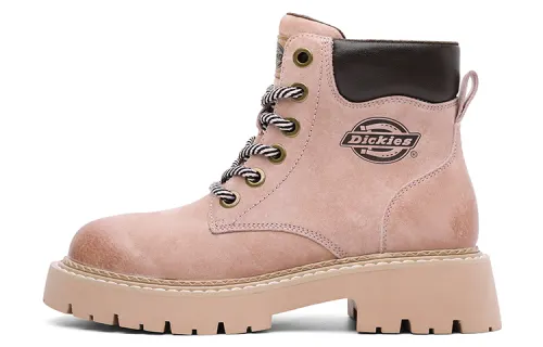 Dickies Combat Boots Women's Earth Yellow/Camel/Pink