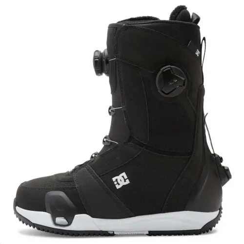 DC Shoes Cow Split Leather Thermal Slip Resistant Crew Snow Boots Women's Black White
