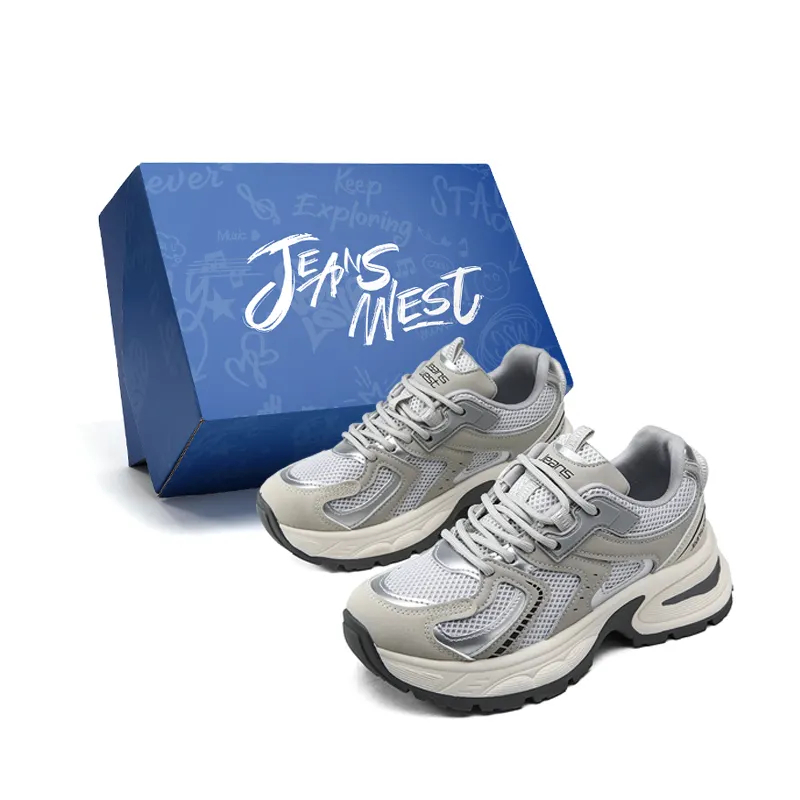 JEANSWEST Abrasion Resistant, Breathable, Lightweight, Height Increasing Chunky Sneakers Women's