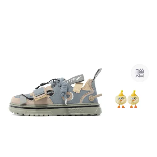 OETZI 1 Skateboard Shoes Unisex Low Top Gray & Camel
