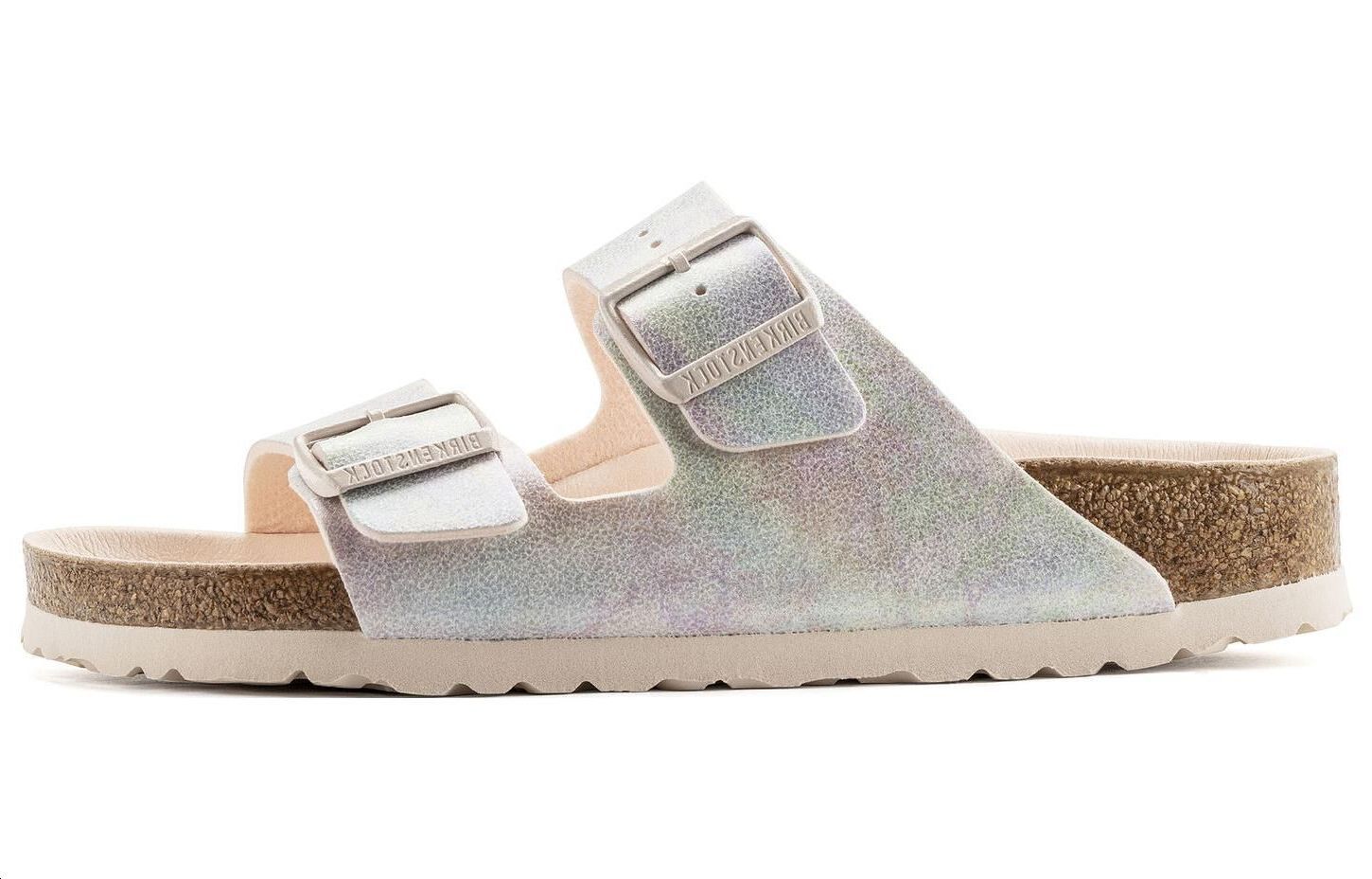 Женские шлепанцы Birkenstock Arizona Vegan (розовые)