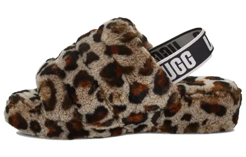 UGG Fluff Yeah Leopard Slipper Leopard Print Women's