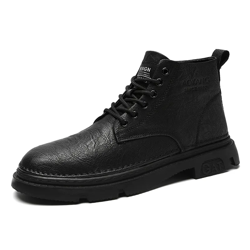 AOKANG Combat Boots Men's Black