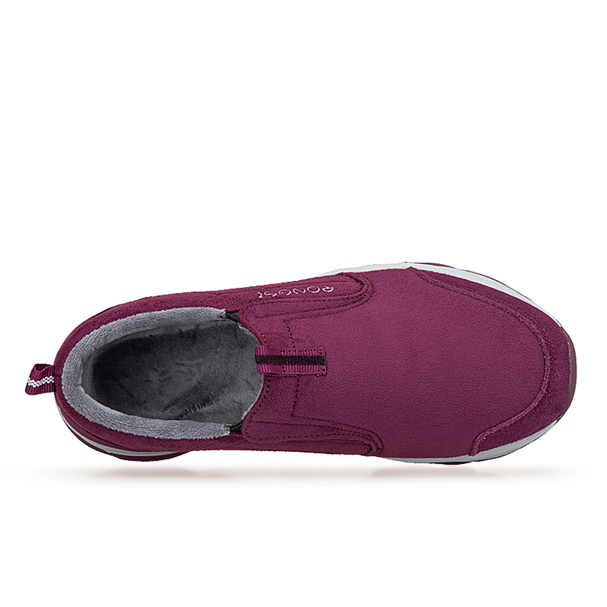 RONGSHI Winter Fleece Lined Insulated Shoes Comfortable Slip on Elderly Mother’s Shoes Slip on