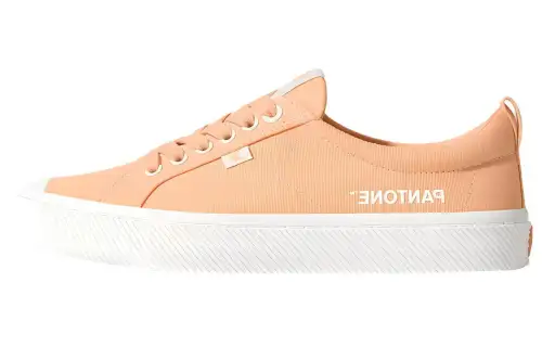 CARIUMA Canvas Low top Skateboard Shoes Unisex Peach