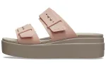 Crocs Pale Blush Brooklyn Sandal 'Brown Beige' Women's