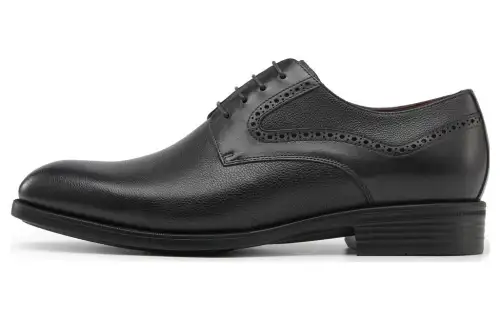 Chrisdien Deny Top Grain Cow Leather Dress Shoes Men's Black