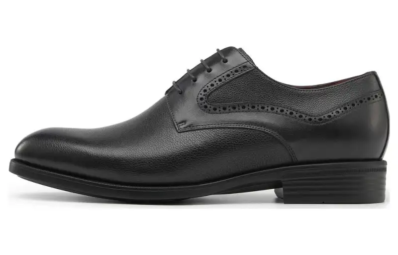 Chrisdien Deny Top Grain Cow Leather Dress Shoes Men's Black