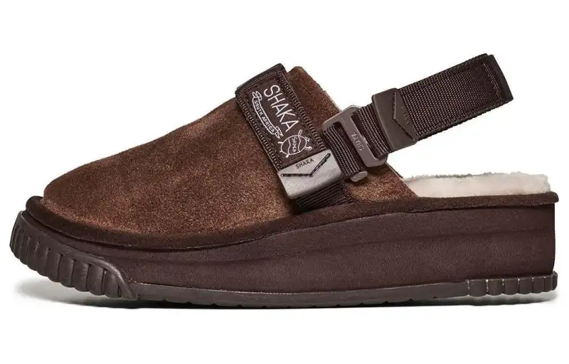 Shaka SNUG CLOG BOA PLATFORM Closed Toe Slippers Women's Dark Brown