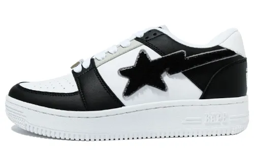 BAPE A BATHING APE Bape Sta Low Patched Black