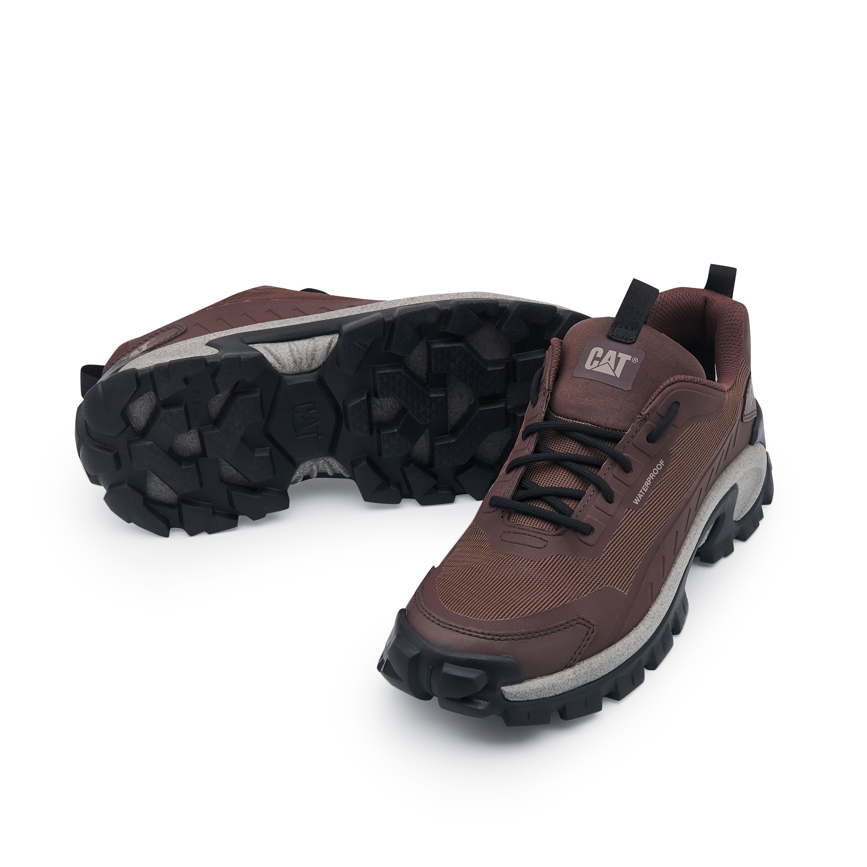 CAT Slip Resistant Abrasion Resistant Low top Outdoor Shoes Unisex Dark Umber