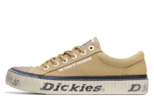 Dickies Canvas Shoes Unisex Low Top Brown