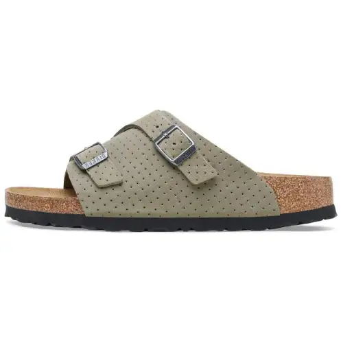Birkenstock Zurich Slide Slippers Unisex Gray Regular