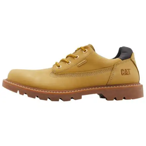 CAT Cow Leather Short Outdoor Boots Men's Yellow