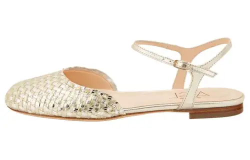 AGL Leather Casual Shoes Women's Gold
