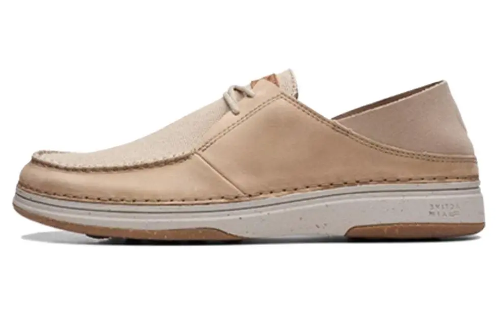Clarks Cow Leather Casual Leather Shoes Men's Gray