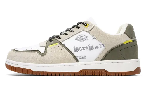 Dickies Patchwork Collection Low top Skateboard Shoes Men's Army Green Beige