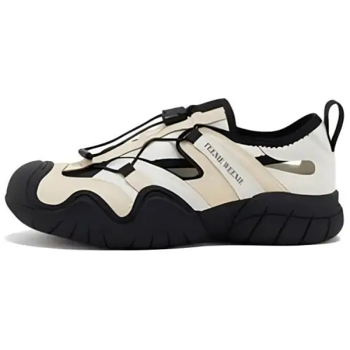 Teenie Weenie Fabric Low top Chunky Sneakers Women's Ivory White