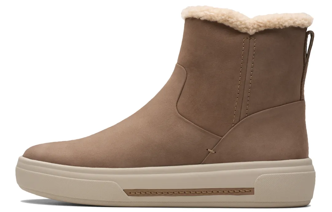Clarks Cushioning Abrasion Resistant Cushioning, Wear Resistant Short Snow Boots Women's Light Brown