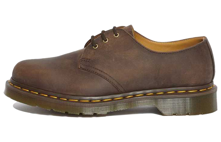 Dr.Martens Martin 1461 Crazy Horse cow leather flat low-top lifestyle casual shoes for men and women, brown