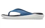 Crocs LiteRide Outdoor Beach Flip Flops Black Blue
