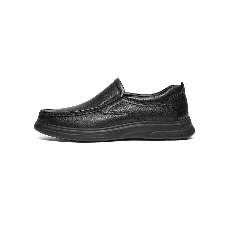 Red dragonfly sheepskin slip-on commuting comfortable and simple formal leather shoes men's style