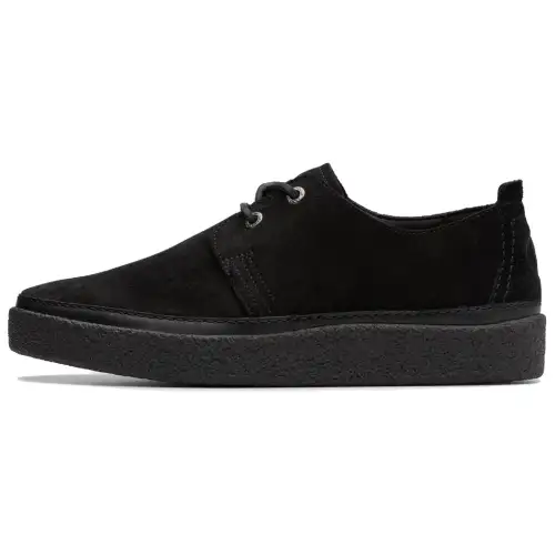 Clarks Suede Low top Skateboard Shoes Men's Black
