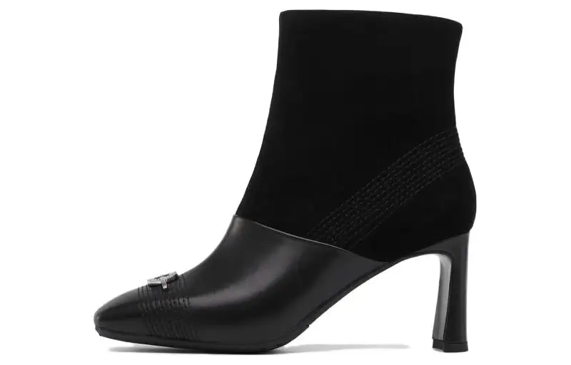Chrisdien Deny Leather Ankle Boots 7.5cm Women's Black