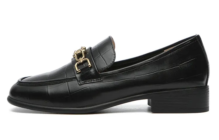 EVERAU Cow Leather Casual Shoes Women's Black