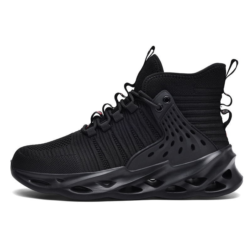 JANECO Fabric Slip Resistant Abrasion Resistant Slip Resistant Abrasion Resistant Mid top Outdoor Shoes Unisex