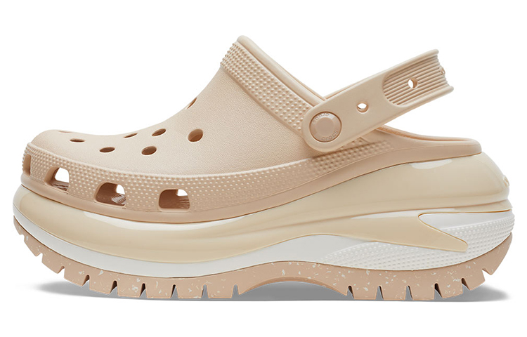 Сабо Crocs Classic Mega Crush Clog (бежевые)