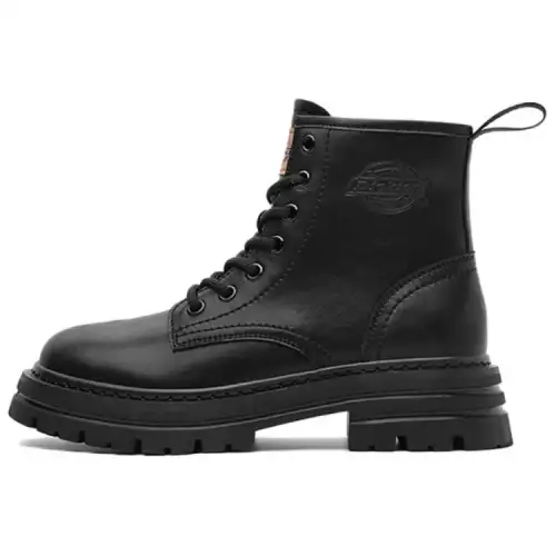 Dickies Cow Split Leather Thermal Abrasion Resistant Height Increasing Slip Resistant Crew Combat Boots Women's