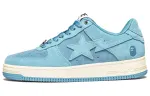 A BATHING APE STA Low top Stylish Skateboarding Shoes Women's Blue