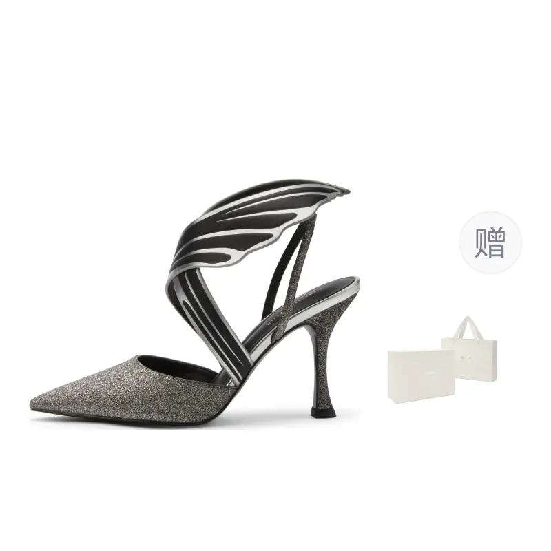 CHARLES&KEITH King of Glory Cooperation Series PU Big Joe Style Fishtail Shoes High Heels Women's Style