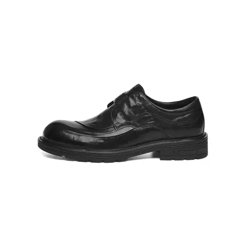 Red Dragonfly cow leather high-end business shoes thick sole heightening big head derby comfortable and versatile formal leather shoes men's style