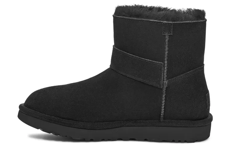 UGG Mini Bailey Graphic Logo Strap Boots 'Black' Women's