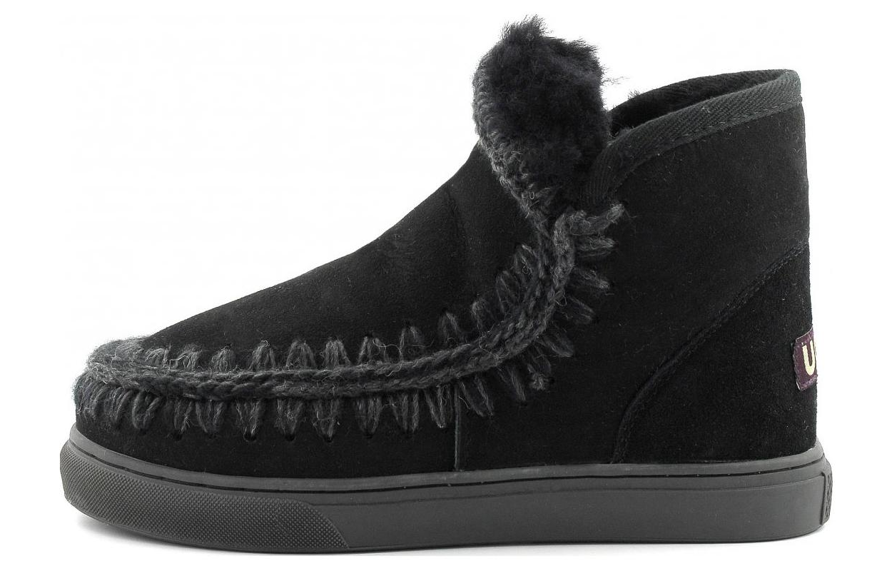 Mou Crochet Stitch-trim Sneaker Boots