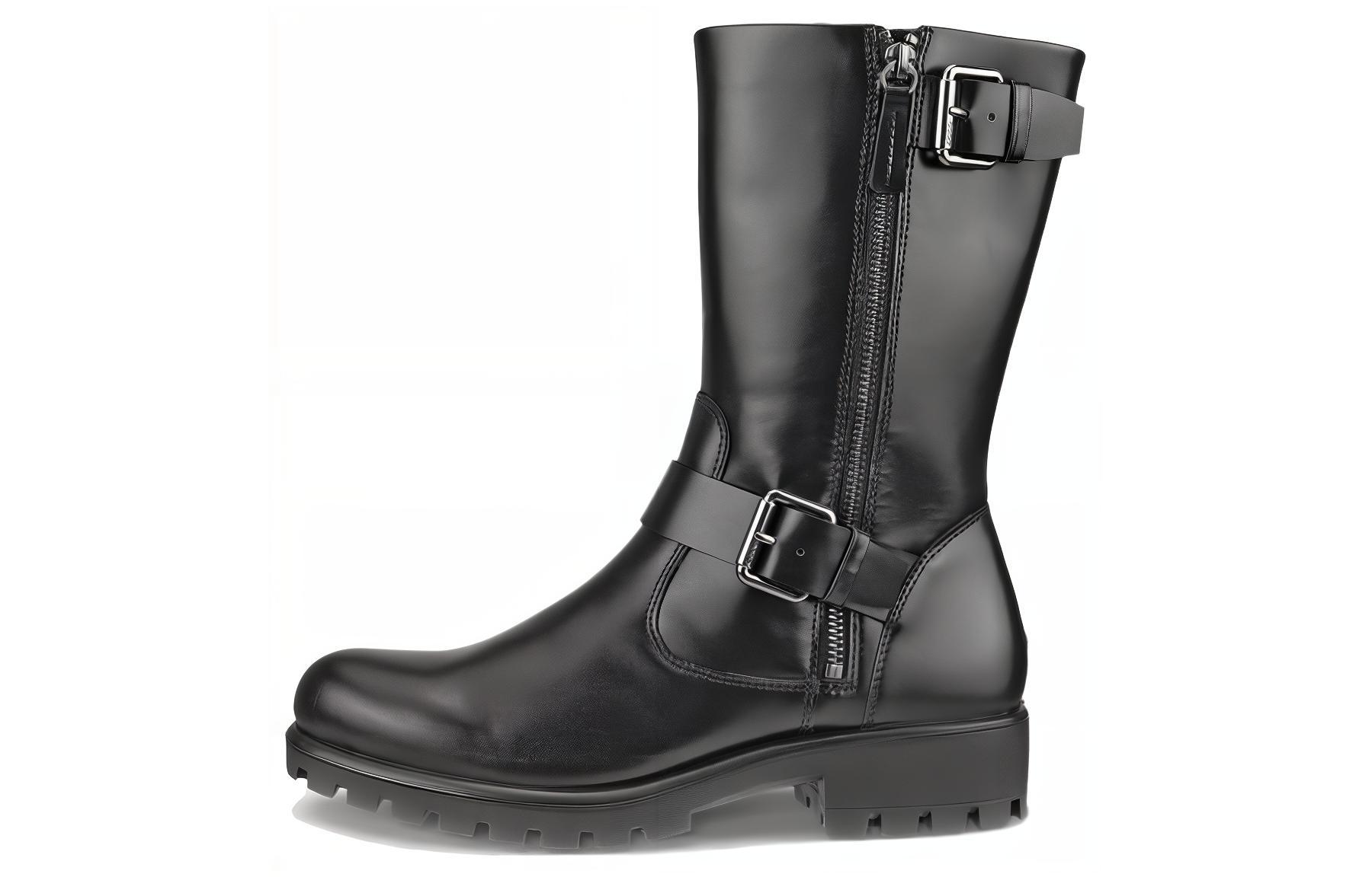 Ecco Modtray Leather Ankle Boots Women's Black