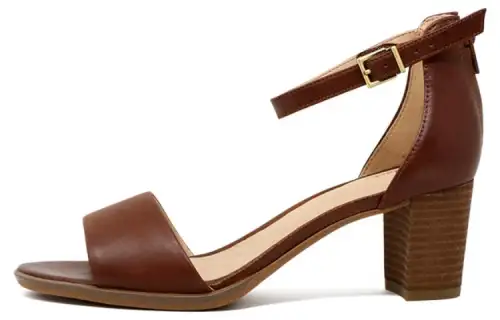 Clarks Leather One Strap Sandals Women's Brown