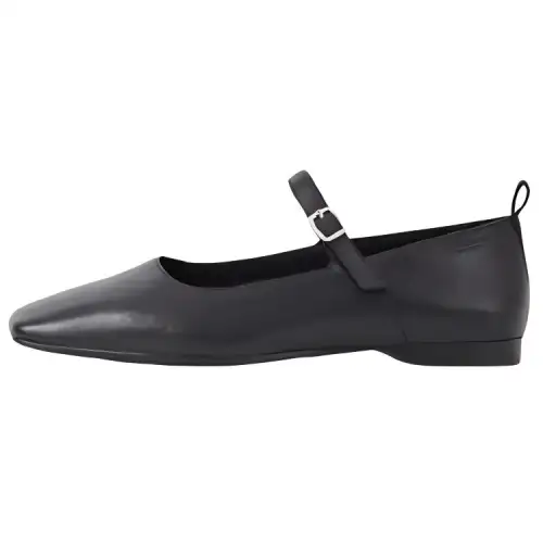 VAGABOND SHOEMAKERS Leather Chunky Heel Mary Jane Shoes 1.2cm Women's Black