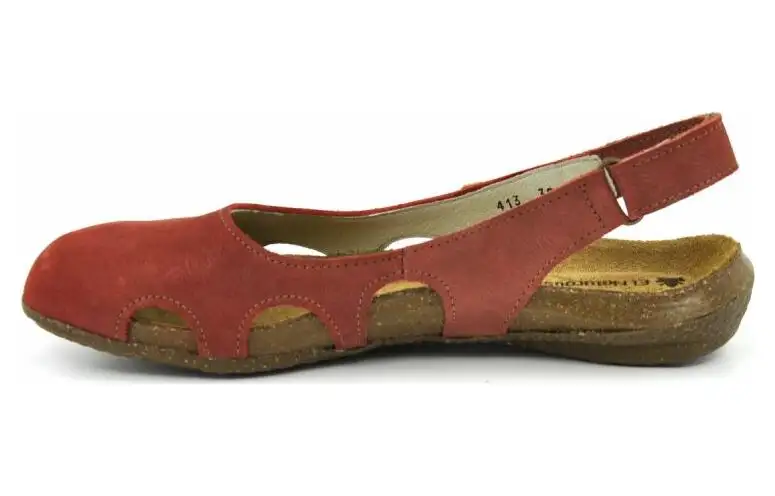 El Naturalista Leather Casual Shoes Women's Red