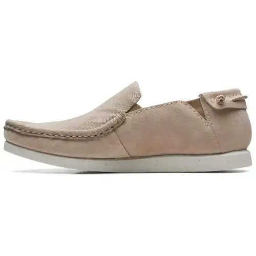 Clarks Fabric Casual Shoes Men's Beige Gray