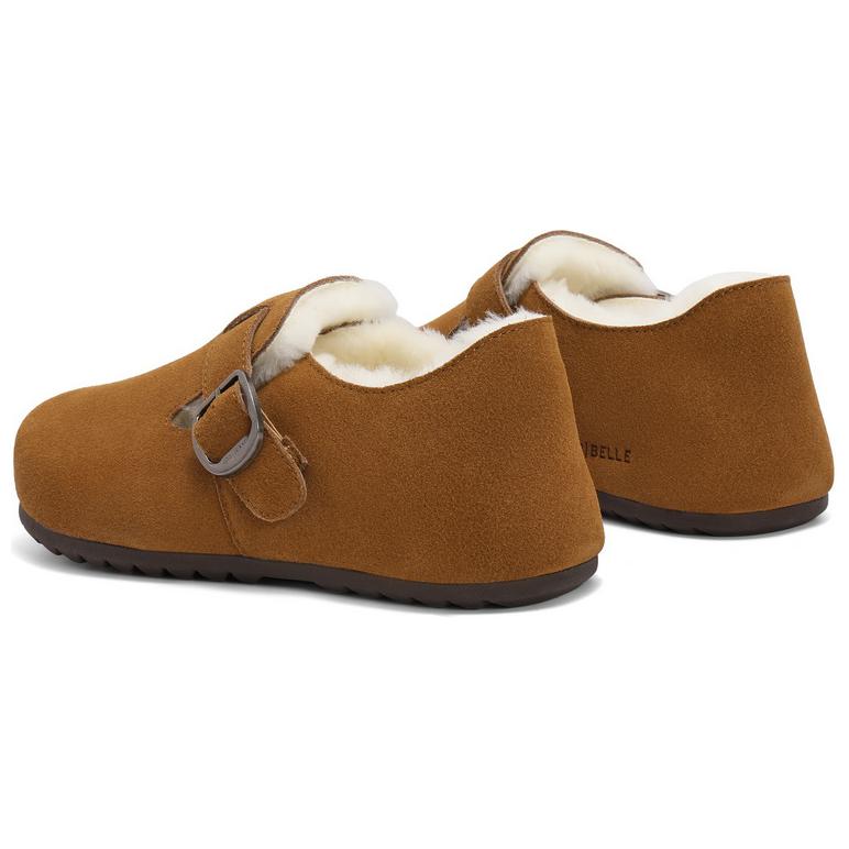 BELLE Loafers Women's Gray, Brown