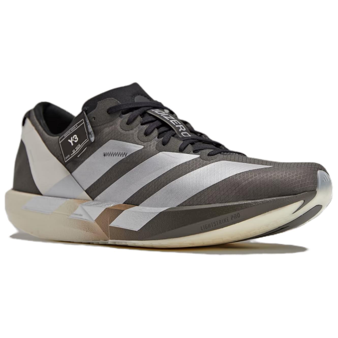 Y 3 Adios 9 Comfortable And Lightweight Breathable Low top Running Shoes Unisex Gray