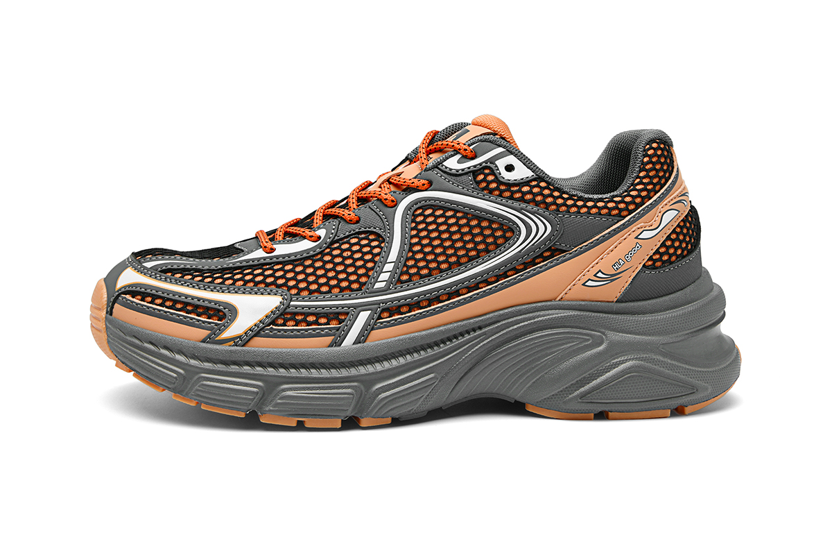 HLA Fashion Trend Textile, Synthetic Leather Abrasion Resistant Breathable Low top Casual Running Shoes Men’s