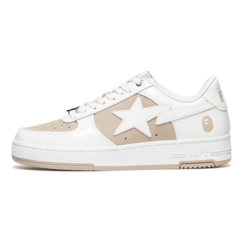 Мужские кеды A BATHING APE FW24 Star (бело-коричневые)