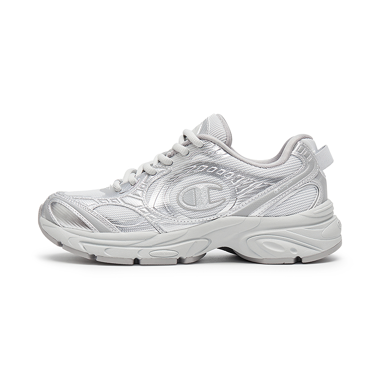 Champion Low top Running Shoes Unisex Silver White/Day Stone Gray